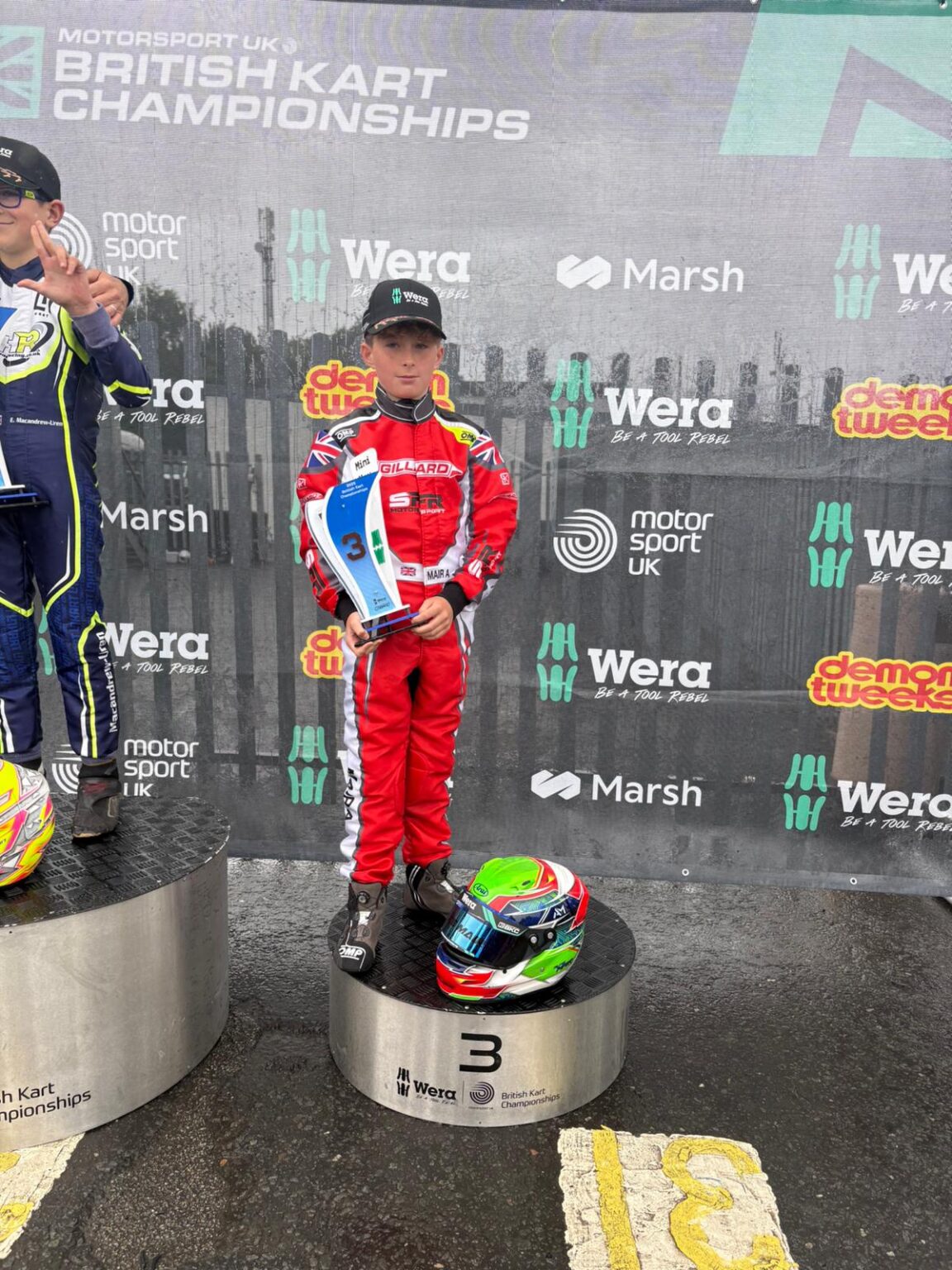 Alfie Mair secures 3rd at The British Kart Championships. Keeping his lead of the Championship overall